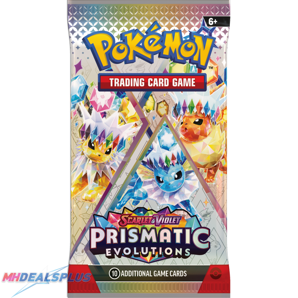 Pokemon Prismatic Evolutions Tech Sticker Collection Set of 3 MHDEALSPLUS