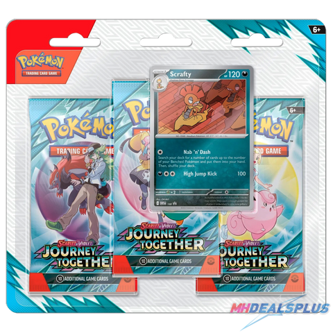 Pokemon Journey Together 3-Pack Blister (Random) – MHDEALSPLUS