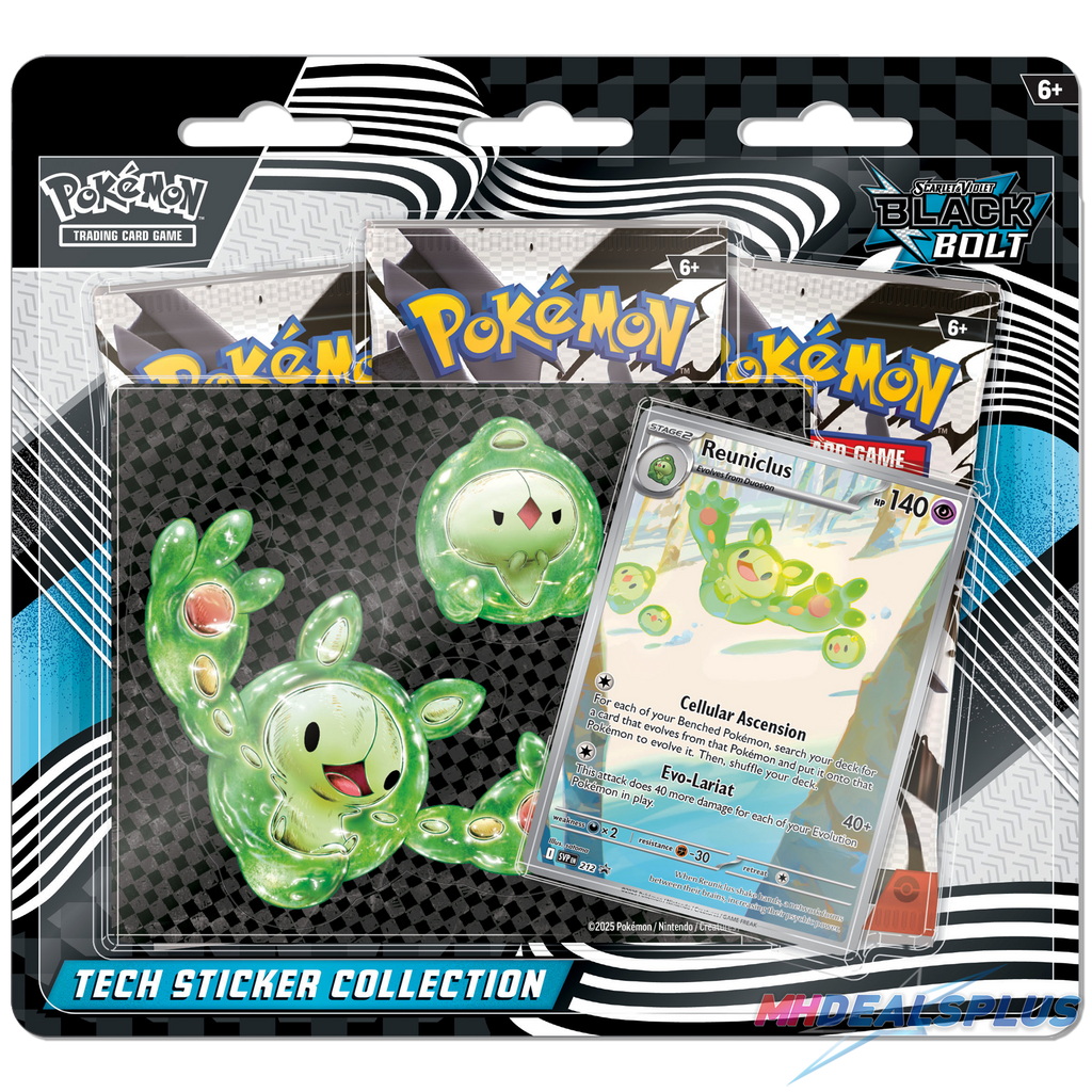 Pokemon Black Bolt Tech Sticker Collection MHDEALSPLUS Pokemon Black Bolt Tech Sticker Collection MHDEALSPLUS