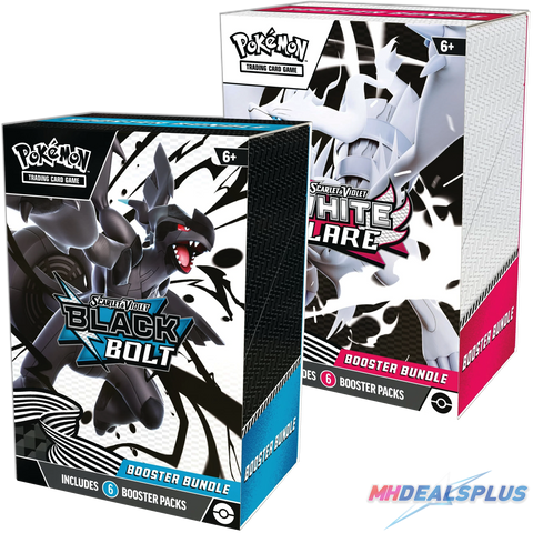 (Pre-Order) Pokemon Black Bolt & White Flare Booster Bundle Set of 2