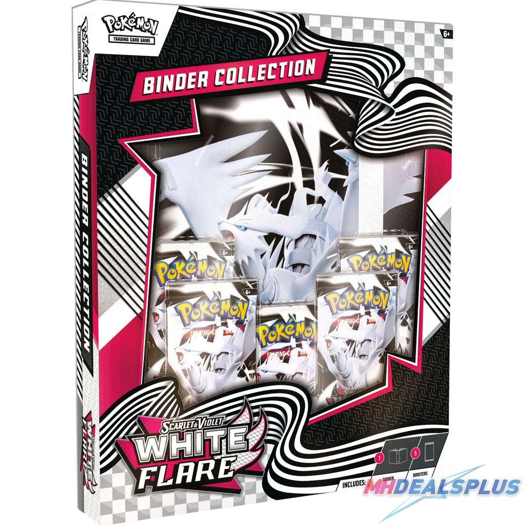 Pokemon White Flare Binder Collection MHDEALSPLUS Pokemon White Flare Binder Collection MHDEALSPLUS