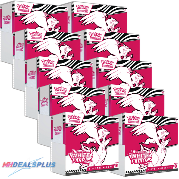 シュリンク付き　Elite trainer box White Flare Pokemon White Flare Elite Trainer Box Sealed Case – MHDEALSPLUS