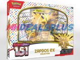 Pokemon Scarlet & Violet 151 Zapdos EX Collection - 4 Booster Packs