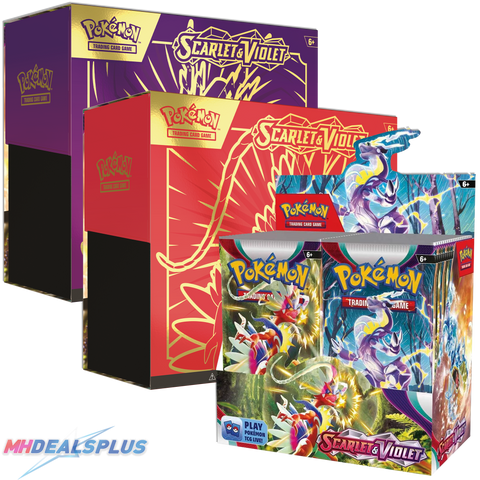 Pokemon Scarlet & Violet Booster Box + Elite Trainer Box Set of 2