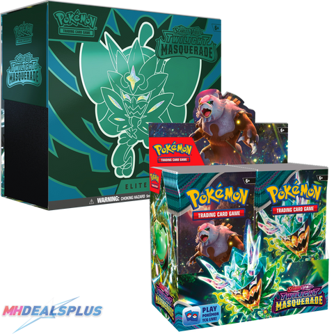 Pokemon Twilight Masquerade Booster Box + Elite Trainer Box - 45 Booster Packs