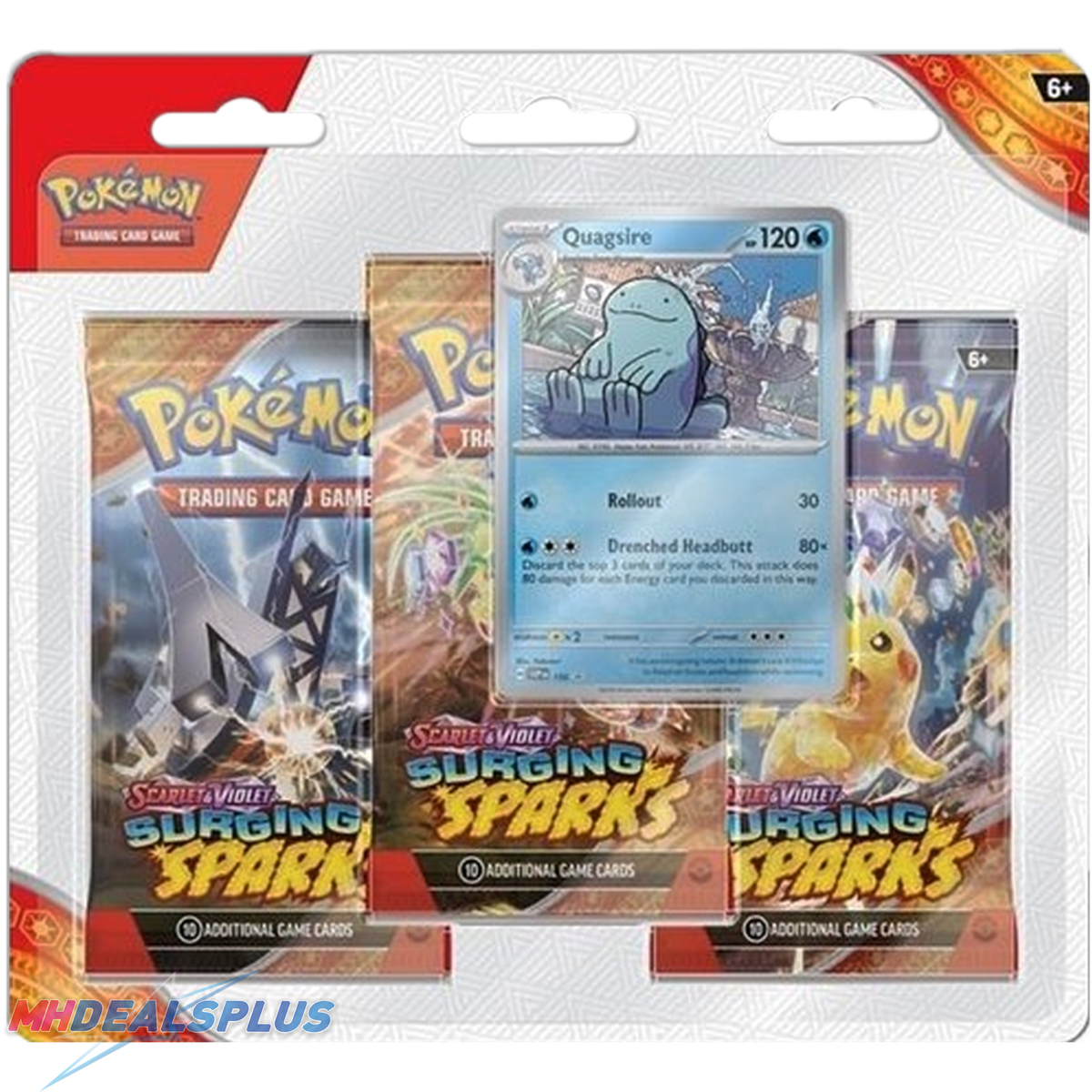 Pokemon Surging Sparks 3-Pack Blister Set of 2 – MHDEALSPLUS