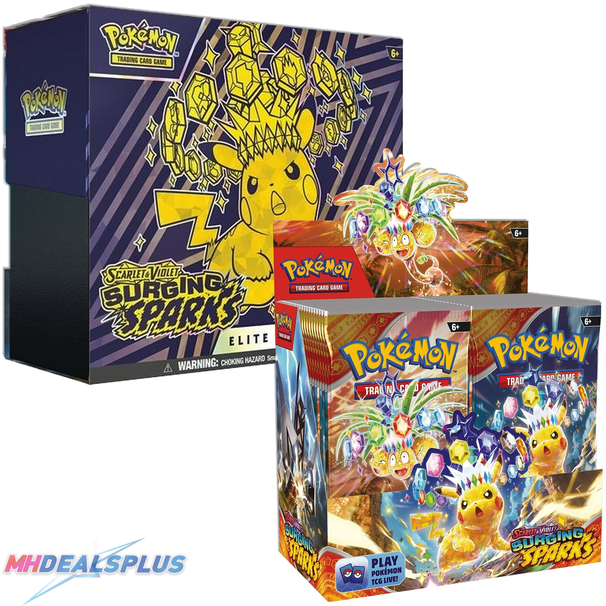 Pokemon Surging Sparks Booster Box + Elite Trainer Box