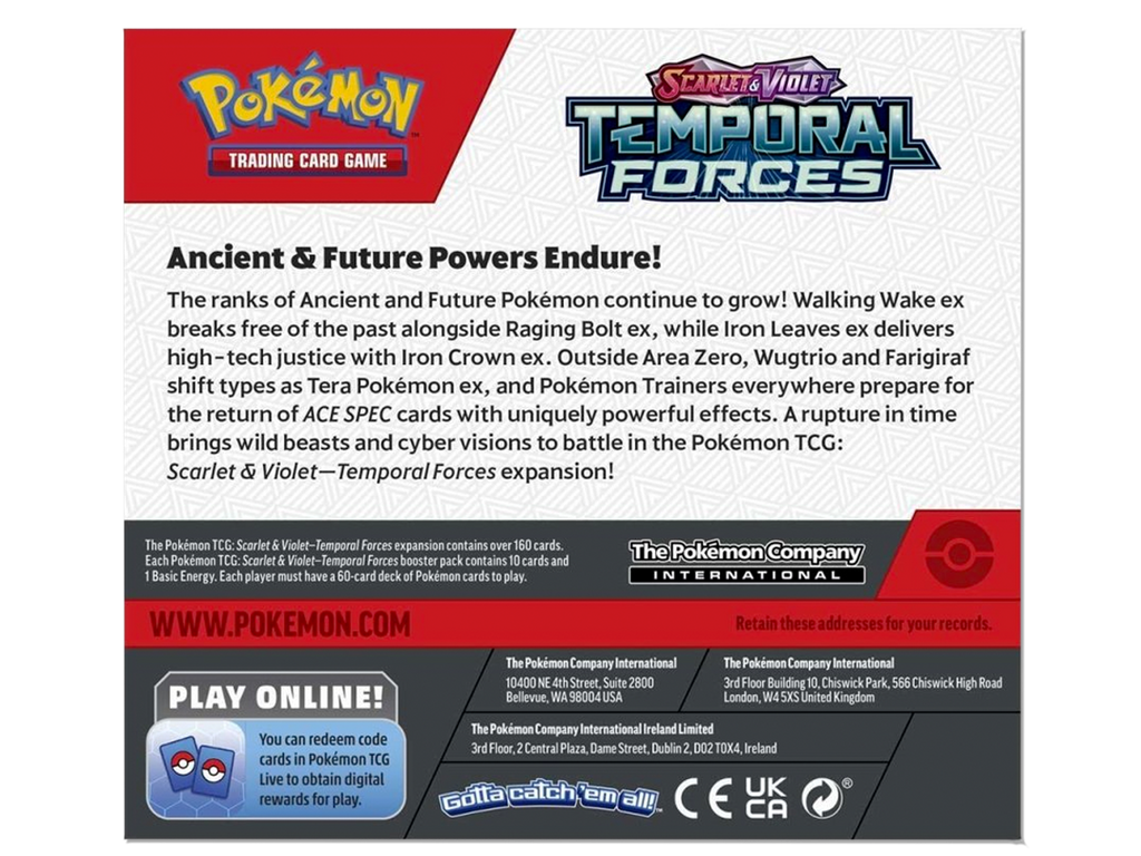 Pokemon Temporal Forces Booster Box MHDEALSPLUS Pokemon Temporal Forces Booster Box MHDEALSPLUS