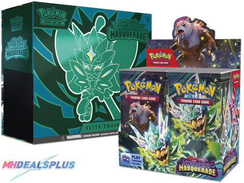 (Pre-Order) Pokemon Twilight Masquerade Booster Box + Elite Trainer Box - 45 Booster Packs