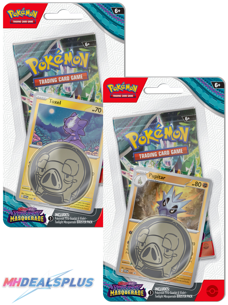 Pokemon Twilight Masquerade Checklane Blister Pack Set of 2 MHDEALSPLUS Pokemon Twilight Masquerade Checklane Blister Pack Set of 2 MHDEALSPLUS