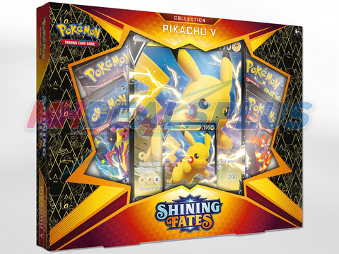 Pokemon TCG Shining Fates Pikachu V Box - 4 Booster Packs