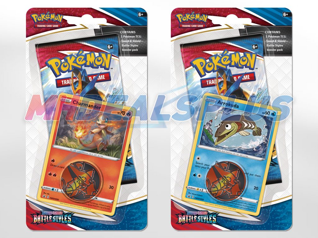 Pokemon TCG Battle Styles Checklane Blister Charmander & Arrokuda - Se MHDEALSPLUS Pokemon TCG Battle Styles Checklane Blister Charmander & Arrokuda - Se MHDEALSPLUS
