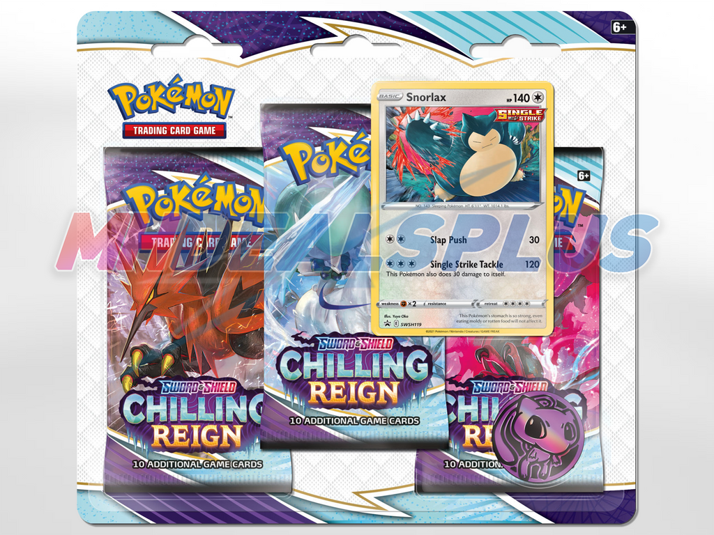 Pokemon TCG Chilling Reign 3-Pack Blister Sealed Case - 24 Blister Pac MHDEALSPLUS Pokemon TCG Chilling Reign 3-Pack Blister Sealed Case - 24 Blister Pac MHDEALSPLUS