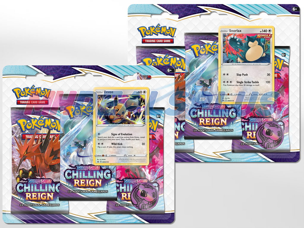 Pokemon TCG Chilling Reign 3-Pack Blister Sealed Case - 24 Blister Pac MHDEALSPLUS Pokemon TCG Chilling Reign 3-Pack Blister Sealed Case - 24 Blister Pac MHDEALSPLUS