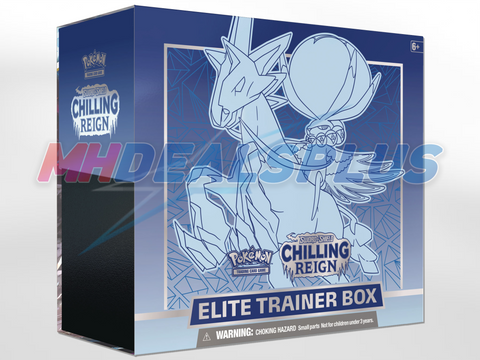 Pokemon TCG Chilling Reign Elite Trainer Box (Ice Rider Calyrex) - 8 Booster Packs