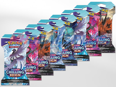 Pokemon TCG Chilling Reign x8 Sleeved Boosters- 8 Booster Packs