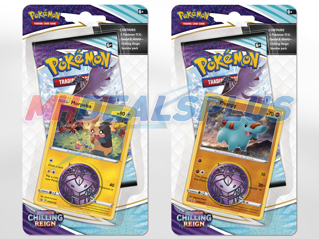 chilling reign pokemon card set Pokemon TCG Chilling Reign Checklane Blister Morpeko & Phanpy