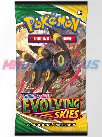 Pokemon TCG Sword & Shield Evolving Skies 3-Pack Blister w/ Umbreon & MHDEALSPLUS Pokemon TCG Sword & Shield Evolving Skies 3-Pack Blister w/ Umbreon & MHDEALSPLUS