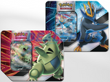 Pokemon TCG V Strikers Tin - Tyranitar V & Empoleon V Set of 2 Tins - 10 Booster Packs