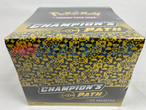 Pokemon TCG Champion's Path Pin Collection Sealed Case - 18 Packs, 6 Pins/Promos