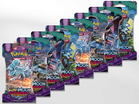 Pokemon TCG Sun & Moon Guardians Rising x8 Sleeved Boosters - 8 Booster Packs