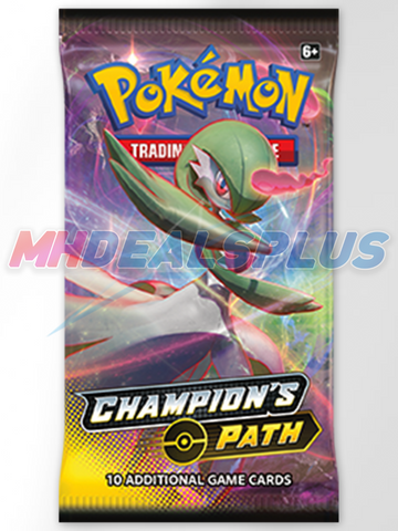 Pokemon TCG Champion's Path Hatterene V Collection Box - 4 Booster Pac MHDEALSPLUS Pokemon TCG Champion's Path Hatterene V Collection Box - 4 Booster Pac MHDEALSPLUS