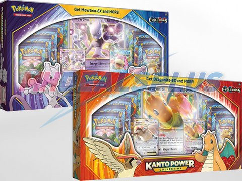 Pokemon TCG Kanto Power Collection Mewtwo & Dragonite Box - 20 Booster Packs